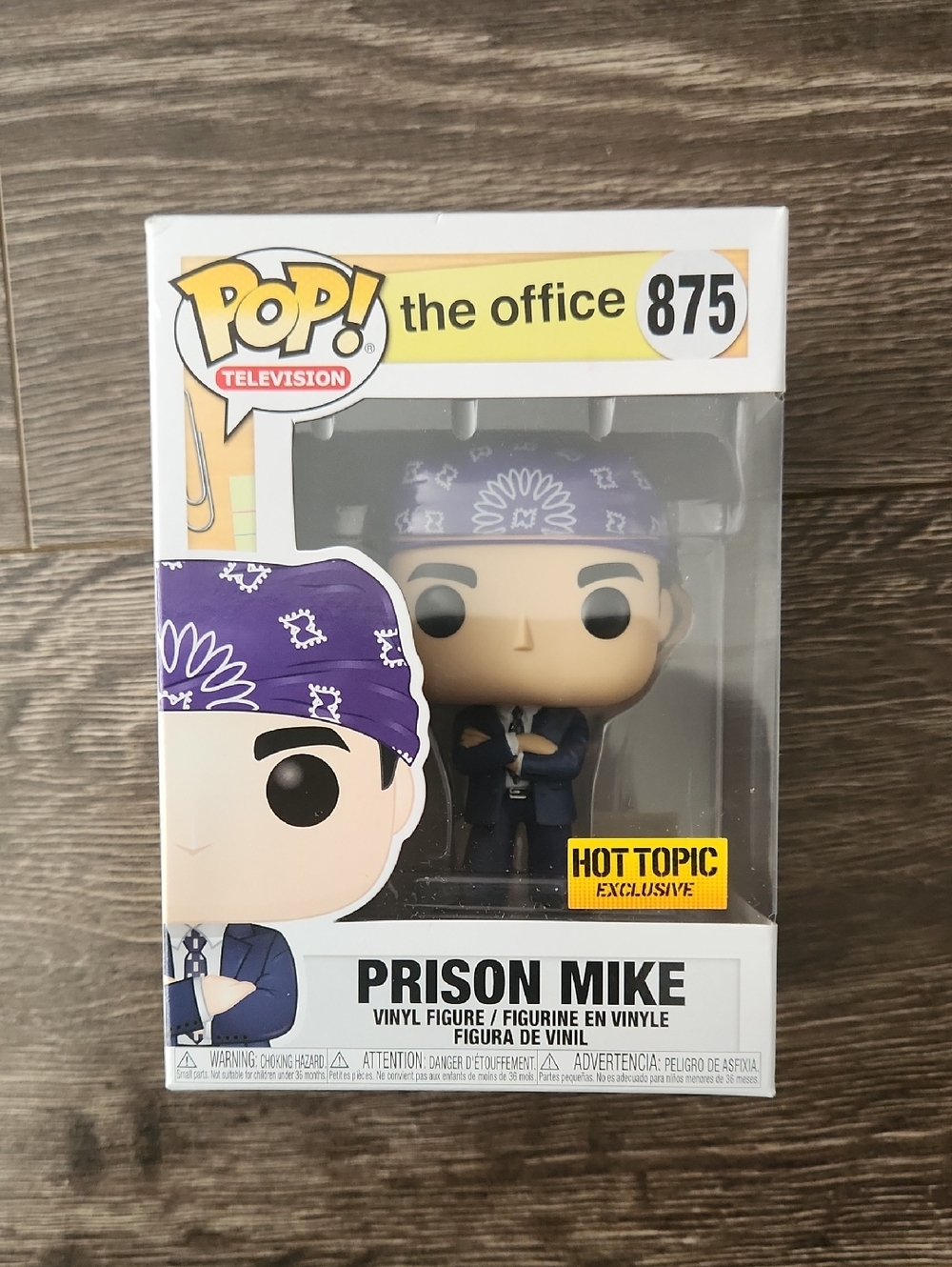 The Office Prison Mike #875 Funko Pop HOT TOPIC  Exclusive